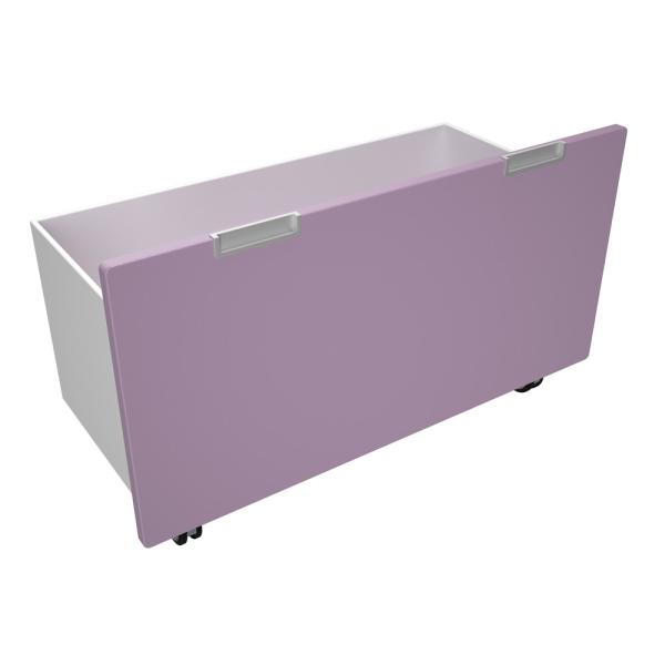 Quadro - Rollbehälter breit, B 69 - pastellviolett