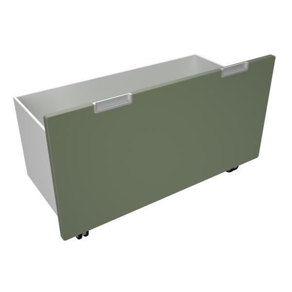 Quadro - Rollbehälter breit, B 69 - dunkeloliv