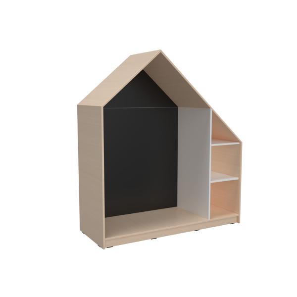 Quadro - Häuschen mit 2 Einlegeböden, Ahorn - schwarz