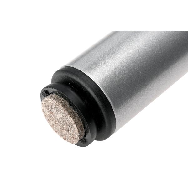 Flexi Metallbeine rund, hvstb., 4 Stck., alufarben, hvstb. TH 58-76 cm