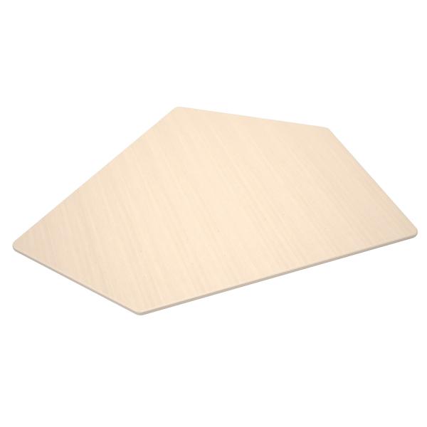 Flexi Tischplatte fünfeckig, gross - HPL Ahorn Royal