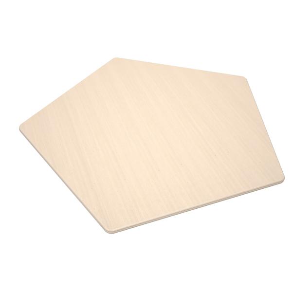 Flexi Tischplatte fünfeckig, klein - HPL Ahorn Royal