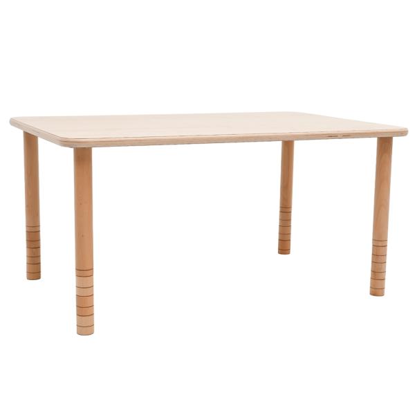 Flexi Rechteckiger Tisch 120 x 60 cm, hvstb. 40-58 cm, Ahorn Royal