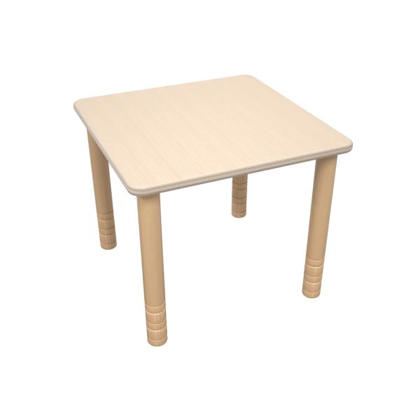 Flexi Quadratischer Tisch 60 x 60 cm, hvstb. 58-76 cm - Ahorn Royal
