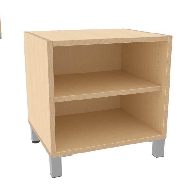 Echtholz Regal S, B 47 cm, auf Beinen