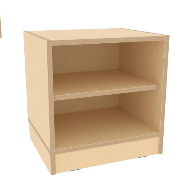 Echtholz Regal S, B 47 cm, auf Sockel