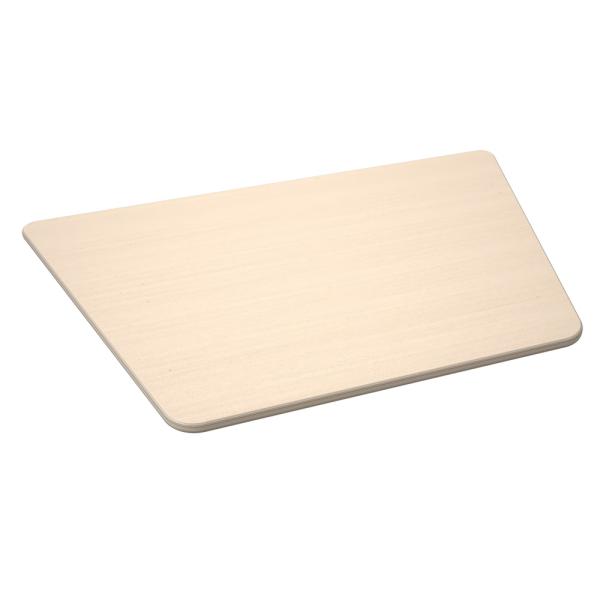 Flexi Tischplatte trapezförmig, 120 x 80 x 80 x 80 cm - HPL Ahorn Royal