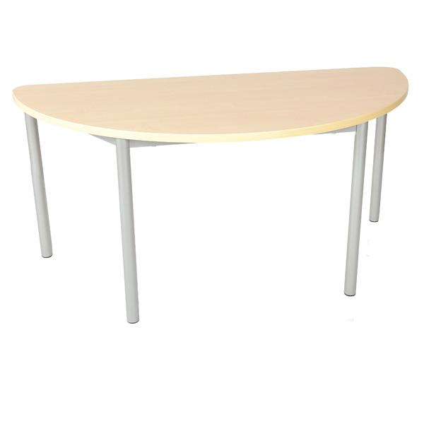 MILA Tisch 3, halbrund, Diagonale 140, Tischhöhe 58 cm - Birke