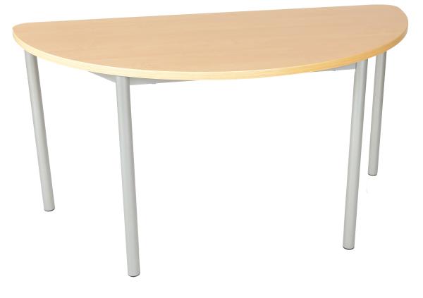MILA Tisch 5, halbrund, Diagonale 140, Tischhöhe 70 cm - Buche