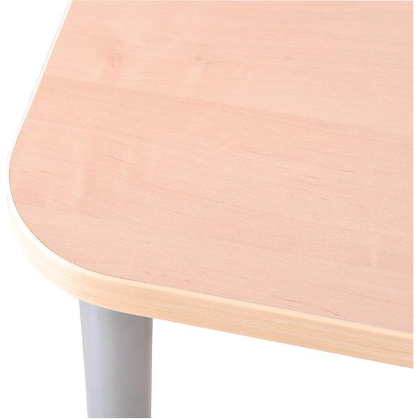MILA Tisch 5, wellenförmig gross, Tischhöhe 70 cm - Buche