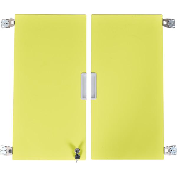 Quadro - Türenpaar mittelgross, abschliessbar, für Schrank 092187 - limone