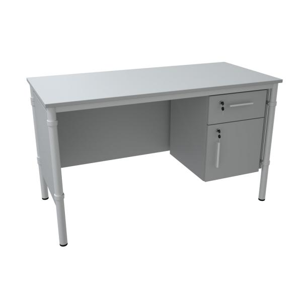 LOGO Schreibtisch mit Hängecontainer, grau