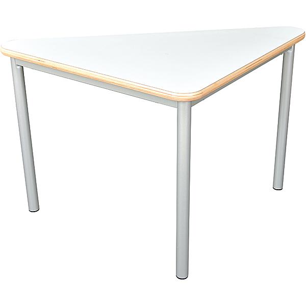 MILA Tisch 3 HPL, dreieckig, Seite 90 cm, Tischhöhe 58 cm - HPL weiss