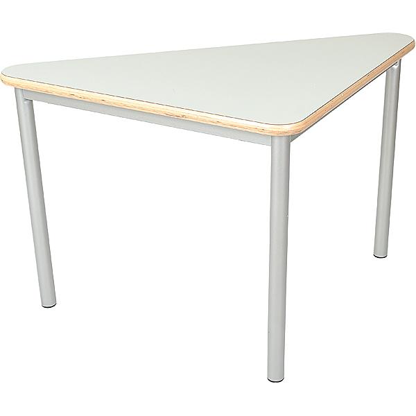 MILA Tisch 2 HPL, dreieckig, Seite 80 cm, Tischhöhe 52 cm - HPL grau