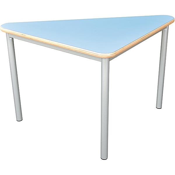 MILA Tisch 2 HPL, dreieckig, Seite 80 cm, Tischhöhe 52 cm - HPL hellblau