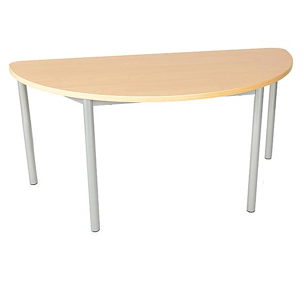 MILA Tisch 2, halbrund, Diagonale 140 cm, Tischhöhe 53 cm - Buche