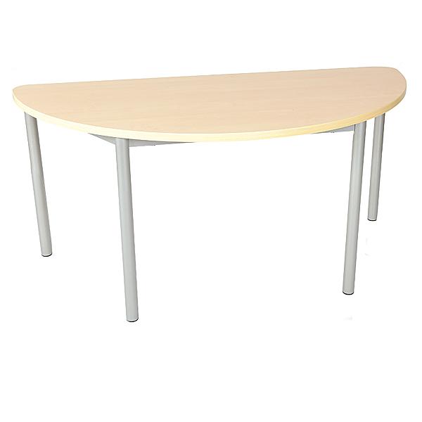 MILA Tisch 2, halbrund, Diagonale 140 cm, Tischhöhe 53 cm - Birke