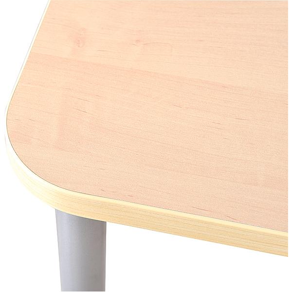 MILA Tisch 2, wellenförmig klein, Tischhöhe 52 cm - Birke