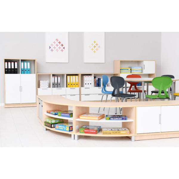 Quadro - Achtelkreis-Schrank S - auf Beinen