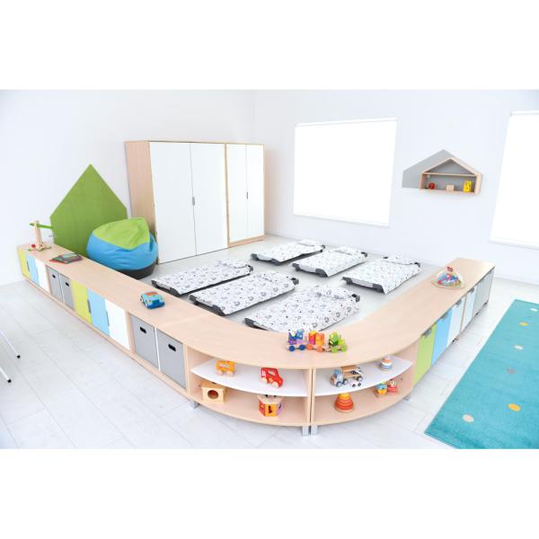 Quadro - Achtelkreis-Schrank S - auf Beinen