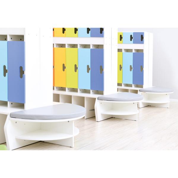 Garderobenbank Chamäleon, weiss, Sitzhöhe 33 cm