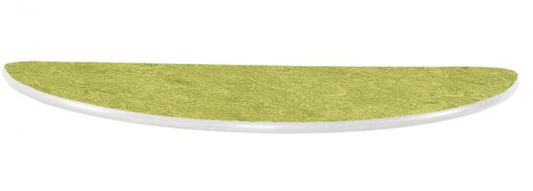 Flüstertischplatte PLUS, halbrund, Diagonale 120 cm - grün