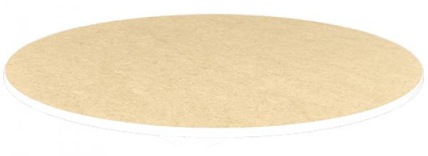 Flüstertischplatte PLUS, rund, Diagonale 120 cm - beige