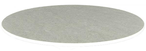 Flüstertischplatte PLUS, rund, Diagonale 120 cm - grau