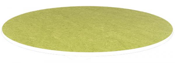 Flüstertischplatte PLUS, rund, Diagonale 120 cm - grün