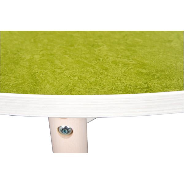 Flüstertischplatte PLUS, halbrund, Diagonale 120 cm - grün