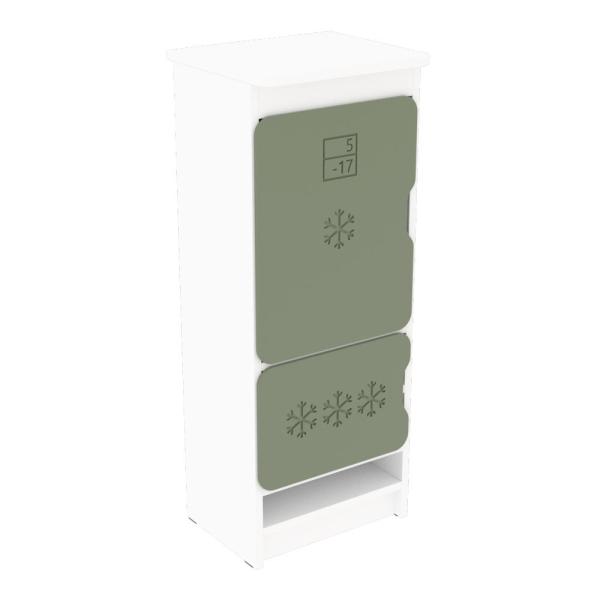 Küche Quadro - Kühlschrank, weiss - blassgrün