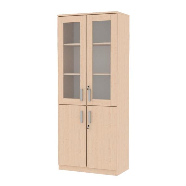 EXPO Schrank 185 mit Glasvitrine, Ahorn E, (096193)
