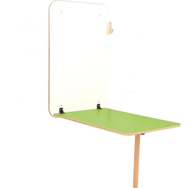 Flexi Wandklapptisch 1-4, mögliche Tischhöhen 46, 52, 58, 64 cm, grün