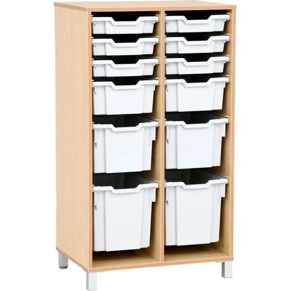 Flexi Regal XL für Kunststoffbehälter, B 70, auf Beinen