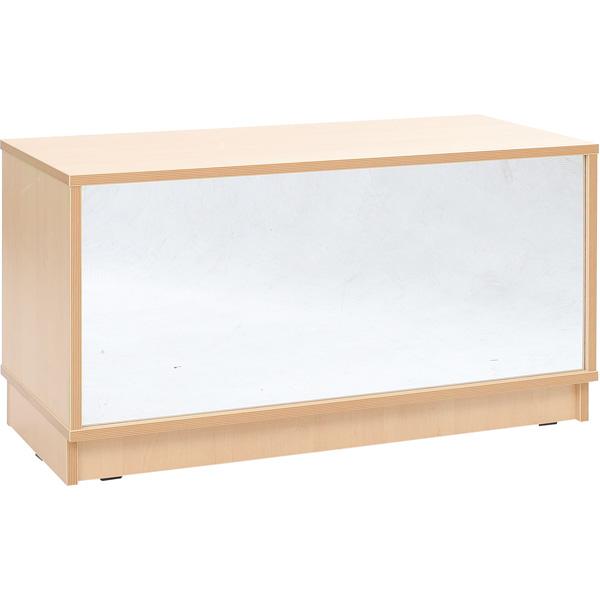 Schrank S, Rückwand als Spiegel, B 89,1 - auf Sockel