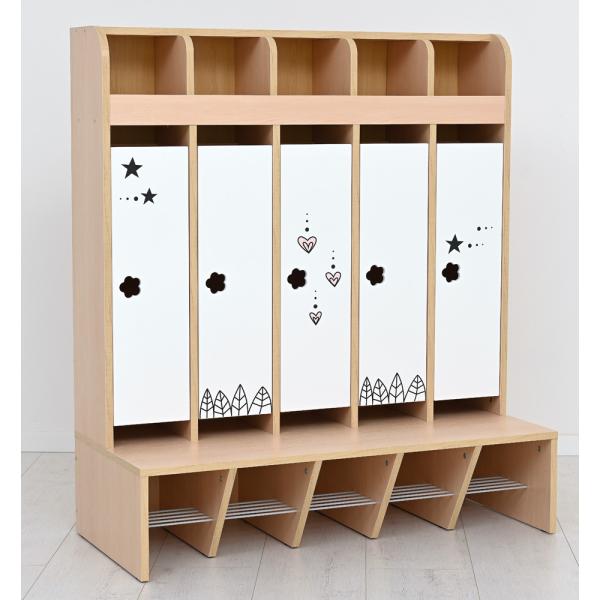 Garderobe Schmetterling, 5 Fächer, Sitzhöhe: 26 cm