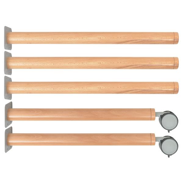 Flexi Runde Tischbeine, 3+2 Stck., für Tischhöhe: 40 cm