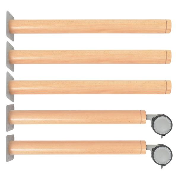 Flexi Runde Tischbeine, 3+2 Stck., für Tischhöhe: 52 cm