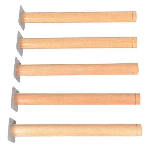 Flexi Runde Tischbeine, höhenverstellbar 58-64 cm, 5 Stck.