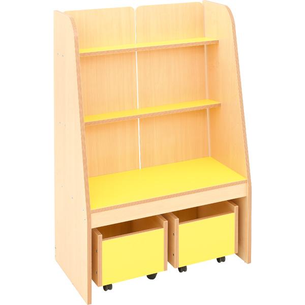 Flexi Bücherregal, H 121 cm, gelb