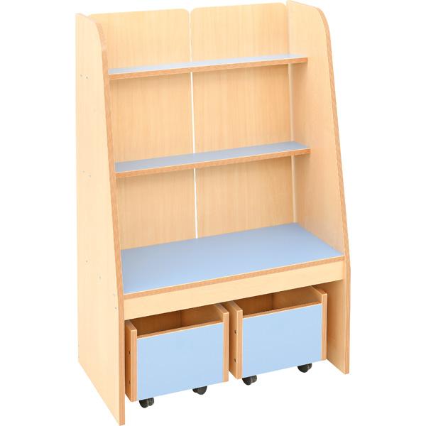 Flexi Bücherregal, H 121 cm, hellblau