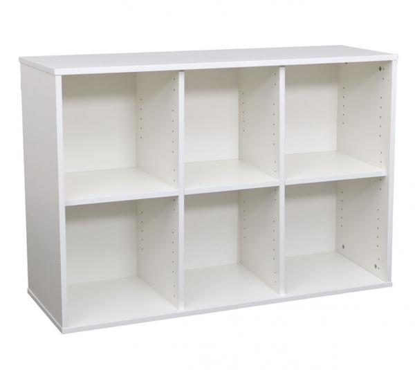 Quadro - Aufsatzregal M, mit 2 Trennwänden, B 116, weiss