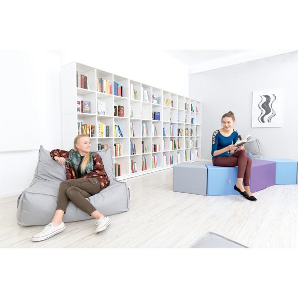 Quadro - Aufsatzregal M, mit 2 Trennwänden, B 116, weiss