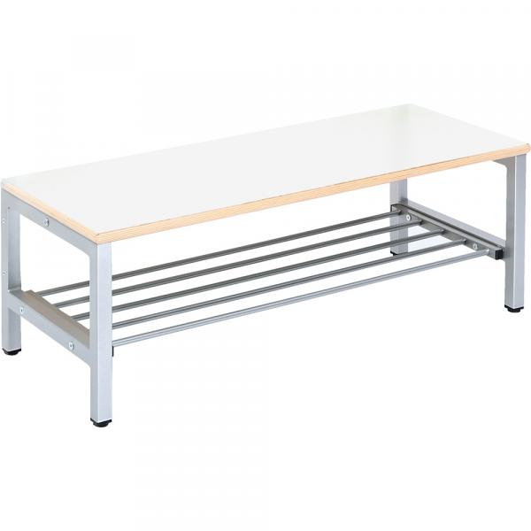 Bank zum Garderobenregal Flexi 5, Breite 100, Sitzhöhe: 26 cm, weiss