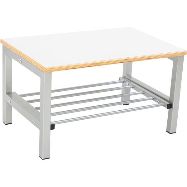 Bank zum Garderobenregal Flexi 2, Sitzhöhe: 26 cm, weiss