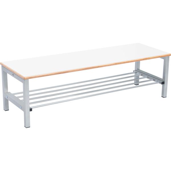 Bank zum Garderobenregal Flexi 4, Sitzhöhe: 35 cm, weiss