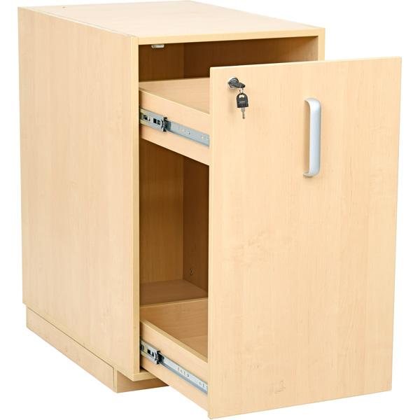 Windeleimerschrank, abschliessbar, Birke (ohne Arbeitsplatte)