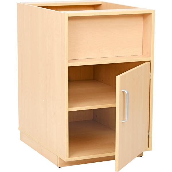 Waschbeckenschrank Grundversion, B 54 cm, Birke (ohne Arbeitsplatte)