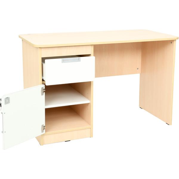 Schreibtisch Quadro mit Schublade und Tür links