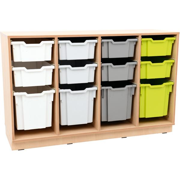 Regal M für Kunststoffbehälter - B 138, auf Sockel